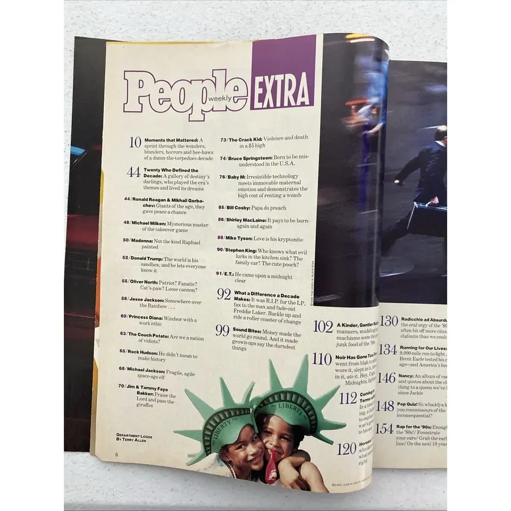 VTG PEOPLE Magazine Special Issue 1989 1994/95 Trump Madonna Princess Di Whitney